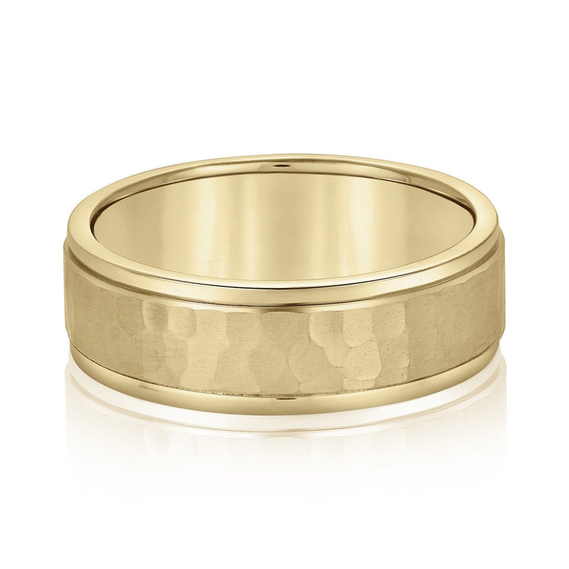 Men's Cracked Effect Wedding Ring
