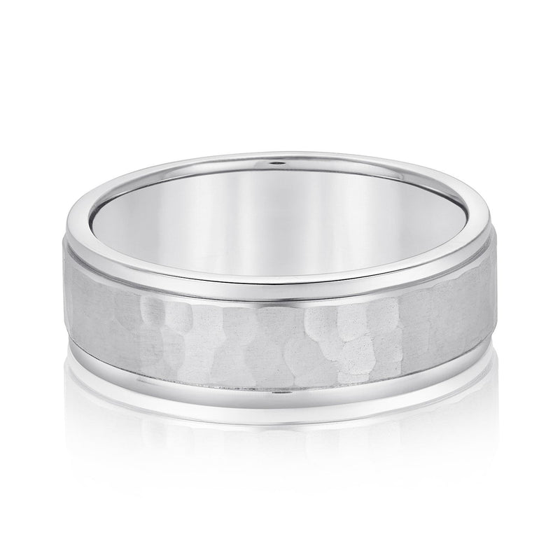 Men's Cracked Effect Wedding Ring