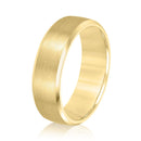 Men's Sleek Matte Finish Wedding Ring