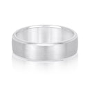 Men's Sleek Matte Finish Wedding Ring