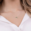 Disney Minnie Mouse May Birthstone Emerald Pendant Necklace