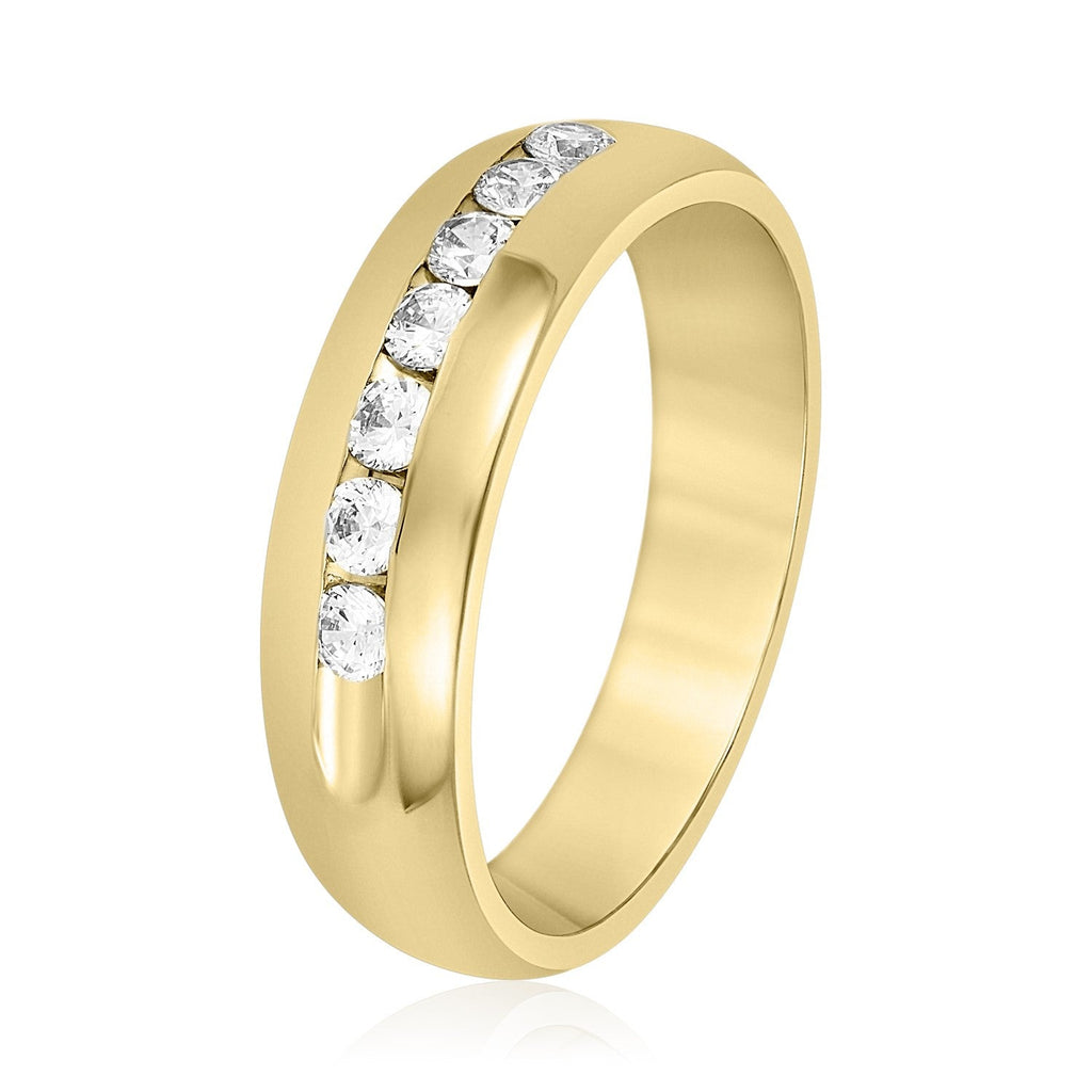 Men's Channel Set Diamond Wedding Ring