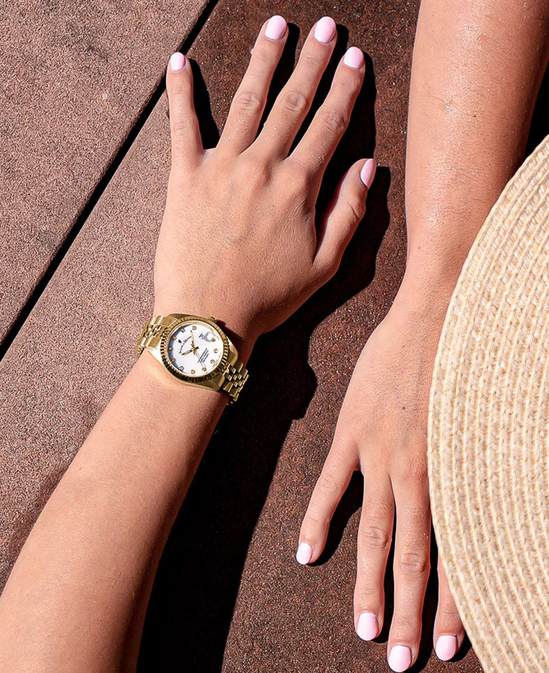 Jacques du Manoir Inspiration Ladies Watch Gold NRO.11
