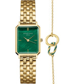 Octagon XS Ladies Watch Green Gold Set OEGED-X288 Rosefield