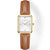 Rosefield Octagon XS Ladies Watch Leather Gold OWBLG-O85