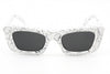 Prada Ladies Sunglasses White Marble Rectangular PR13ZS-17D5S0 Prada