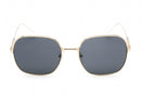 Prada Ladies Sunglasses Gold with Dark Grey Lens Square PR67XS-ZVN09T - WatchStatus Ltd