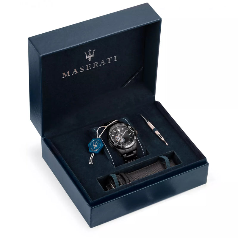 Maserati Sfida Diamonds Edition Men's Watch Black Automatic R8823140005