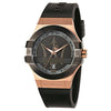 Maserati Potenza Men's Watch Rose Gold / Black Silicone R8851108002 Maserati