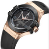 Maserati Potenza Men's Watch Rose Gold / Black Silicone R8851108002 Maserati