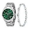 Maserati Attrazione Men's Watch Green Dial Bracelet Gift Set R8853151017 Maserati