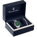Maserati Attrazione Men's Watch Green Dial Bracelet Gift Set R8853151017