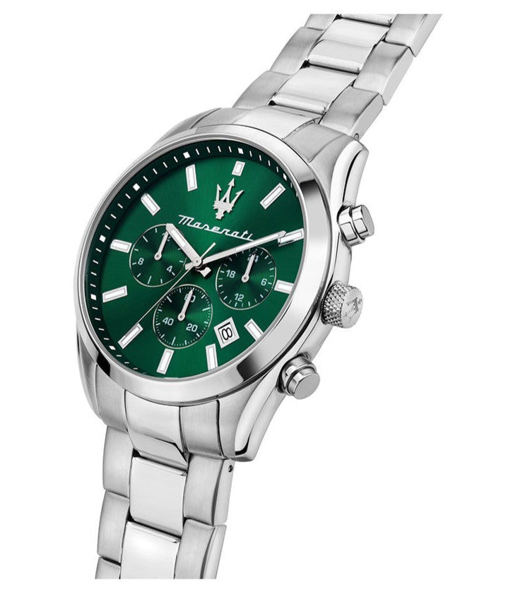 Maserati Attrazione Men's Watch Green Dial Bracelet Gift Set R8853151017
