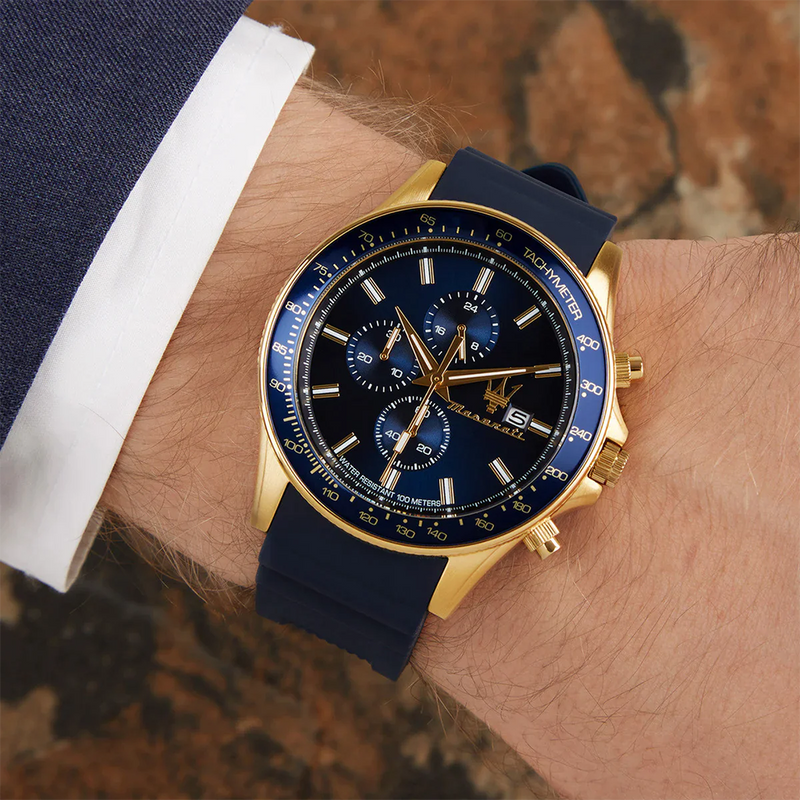 Maserati Sfido Men's Watch Blue Dial Chronograph R8871640004