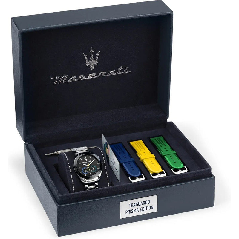 Maserati Traguardo Interchangeable Men's Watch Black Dial Chronograph R8873612061