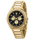 Maserati Stile Men's Watch Gold Chronograph R8873642001 Maserati