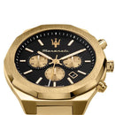 Maserati Stile Men's Watch Gold Chronograph R8873642001 Maserati