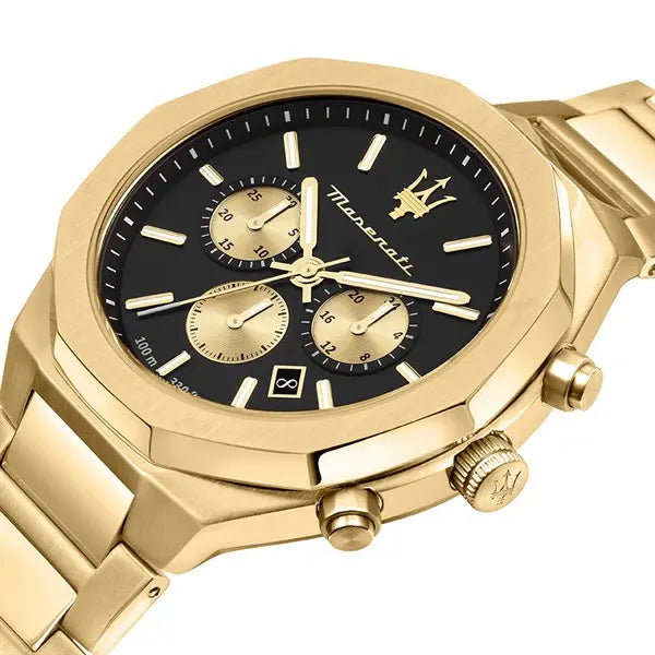 Maserati Stile Men's Watch Gold Chronograph R8873642001
