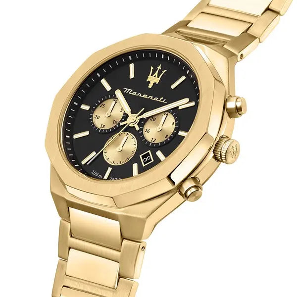 Maserati Stile Men's Watch Gold Chronograph R8873642001