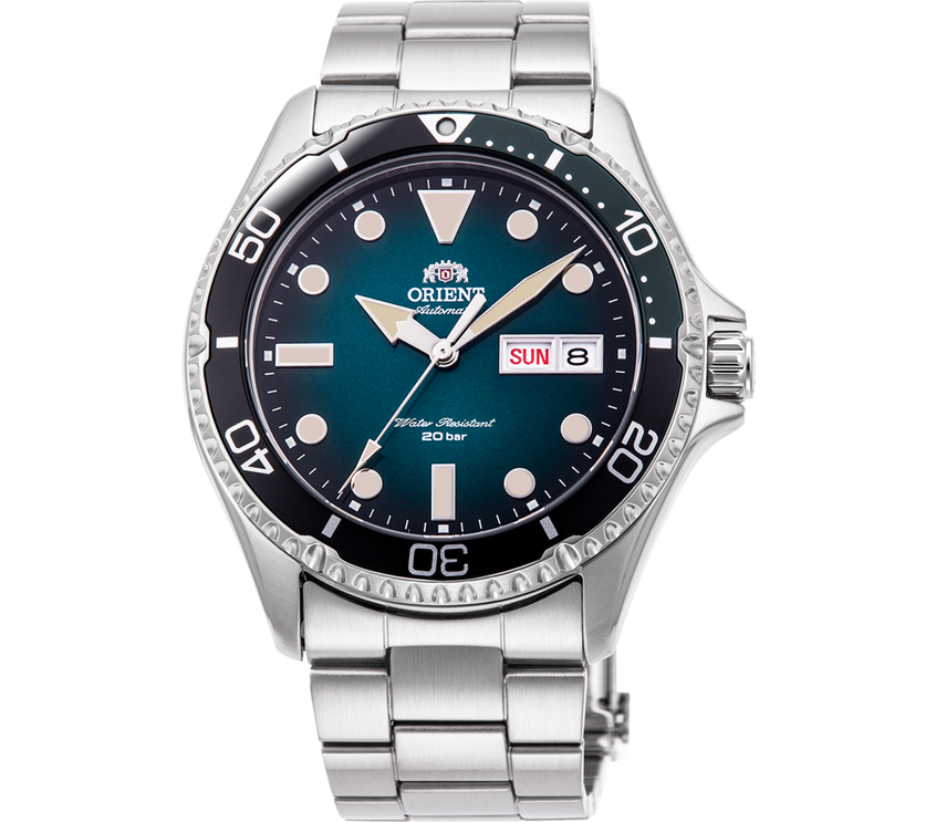 Orient Mako Vintage Men's Watch Blue/Green Gradient Dial RA-AA0811E39B