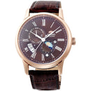 Orient Sun & Moon Men's Watch Rose Gold / Black Leather RA-AK0009T30B Orient