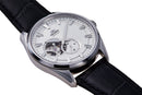 Orient Contemporary Semi-Skeleton Men's Watch Silver / Black Leather RA-AR0004S30B Orient