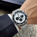 Orient Mako Solar Men's Watch White Dial Chronograph RA-TX0203S10B