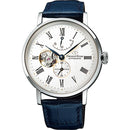 Orient Star Men's Watch Silver/Blue Leather Automatic RE-AV0007S00B - WatchStatus Ltd