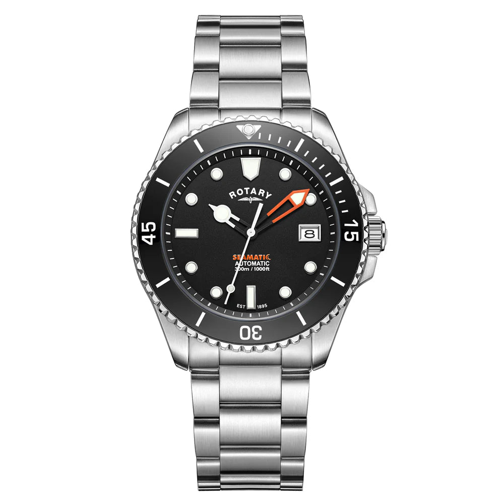 Rotary Seamatic Men's Watch Black RGB05430/04
