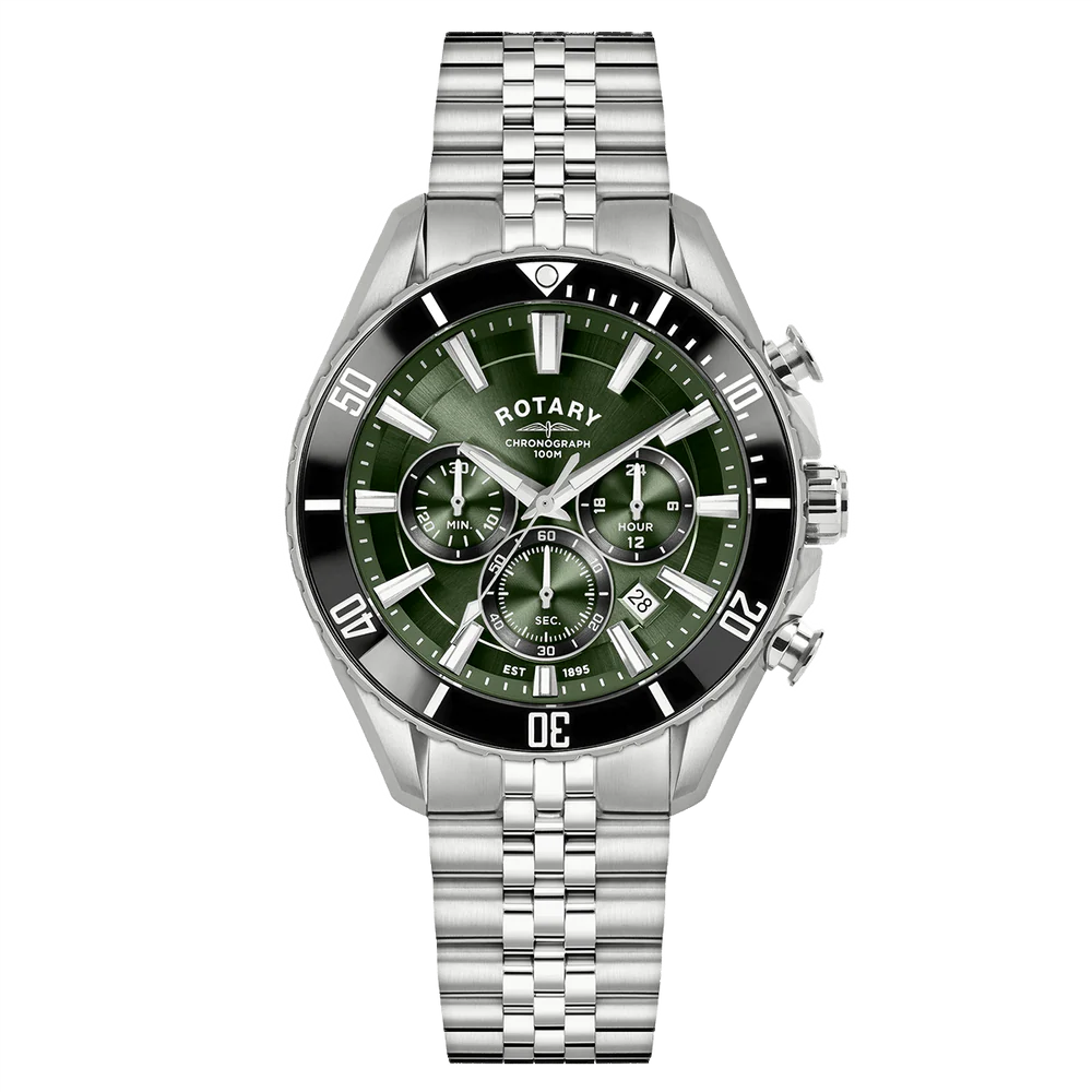Rotary Apex100 Men's Watch Green Chronograph RGB10013/24