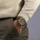 Rotary Apex100 Pilot Men's Watch Green Dial Leather RGS10002/24 Rotary