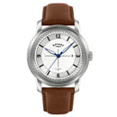 Rotary Heritage Field Men's Watch Silver / Brown Leather RGS10005/06 Rotary