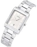 Lorus Classic Men's Rectangle Watch Silver RH937RX9 Lorus