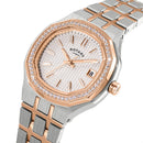 Rotary Brilliance Octagonal Ladies Watch Rose Two-Tone RLB10015/01