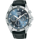 Lorus Sports Men's Watch Blue Chronograph Leather RT341KX9 Lorus