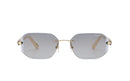 Chopard High Jewellery Ladies Light Gold Sunglasses SCHM51S 594G Chopard