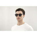Corner Angle Square Sunglasses Black SL 28-002