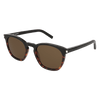 Corner Angle Square Sunglasses Black SL 28-025