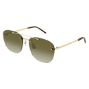 SL Logo Pilot Sunglasses Gold SL 309 RIMLESS-003 Saint Laurent