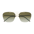 SL Logo Pilot Sunglasses Gold SL 309 RIMLESS-003 Saint Laurent