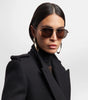 SL Logo Pilot Sunglasses Gold SL 309 RIMLESS-003 Saint Laurent