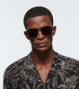 SL Logo Pilot Sunglasses Gold SL 309 RIMLESS-003 Saint Laurent