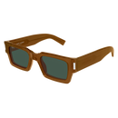 Corner Angle Square Sunglasses Brown SL 572-011