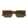 Corner Angle Square Sunglasses Brown SL 572-011