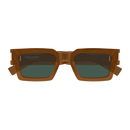 Corner Angle Square Sunglasses Brown SL 572-011