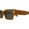 Corner Angle Square Sunglasses Brown SL 572-011