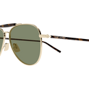 SL Logo Pilot Sunglasses Gold Havana SL 864-003