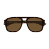 Corner Angle Pilot Sunglasses Havana SL 881-006 Saint Laurent