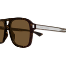 Corner Angle Pilot Sunglasses Havana SL 881-006 Saint Laurent