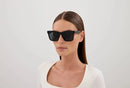 Monogram Rectangle Sunglasses Havana SL M170-002 Saint Laurent